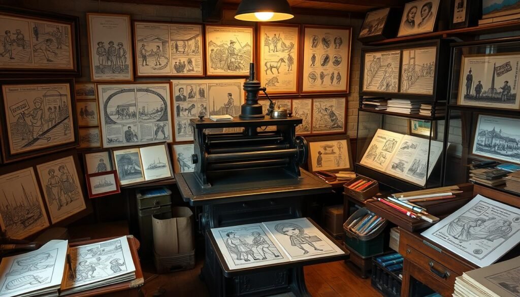 Cartooning history preservation