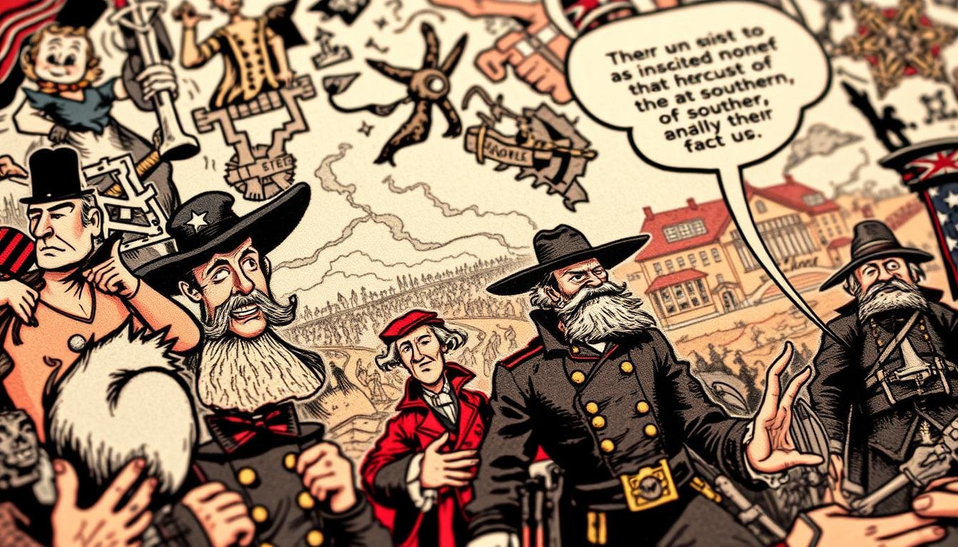 Decoding Hidden Messages in Civil War Cartoons