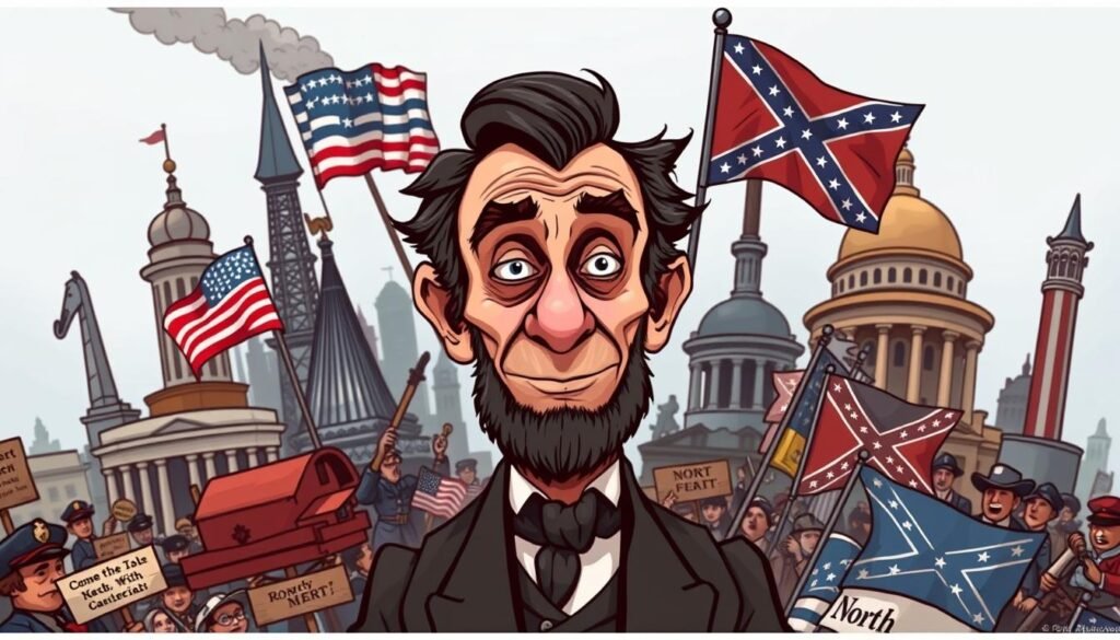 The Portrayal of Leaders Like Lincoln in Civil War Cartoons