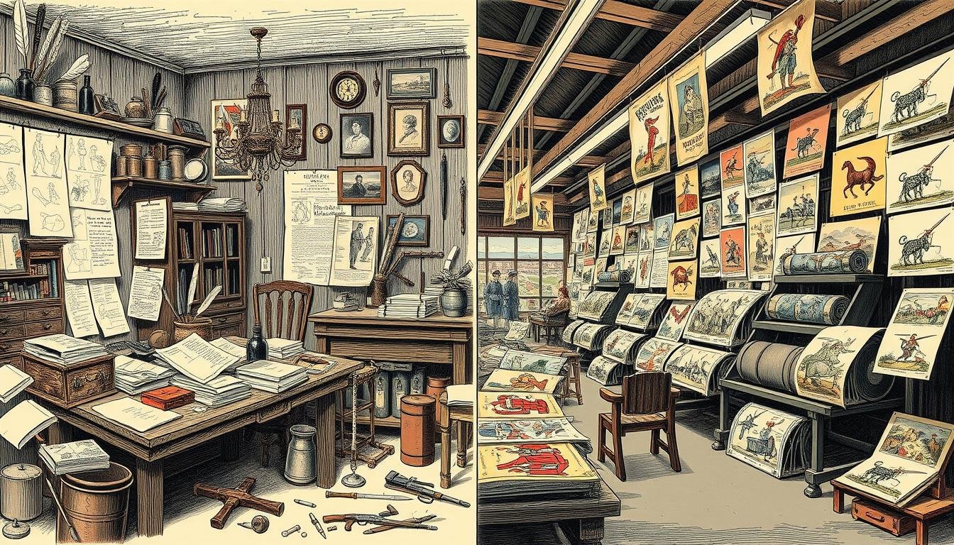 The Shift from Hand-Drawn to Lithographed Civil War Cartoons