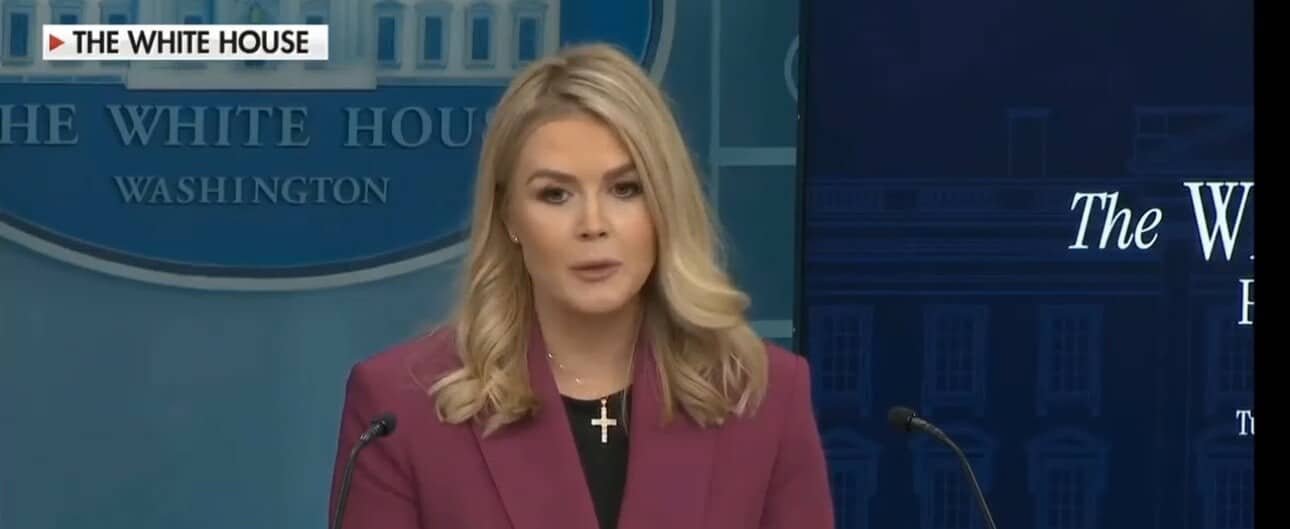 Karoline Leavitt Holds First White House Briefing